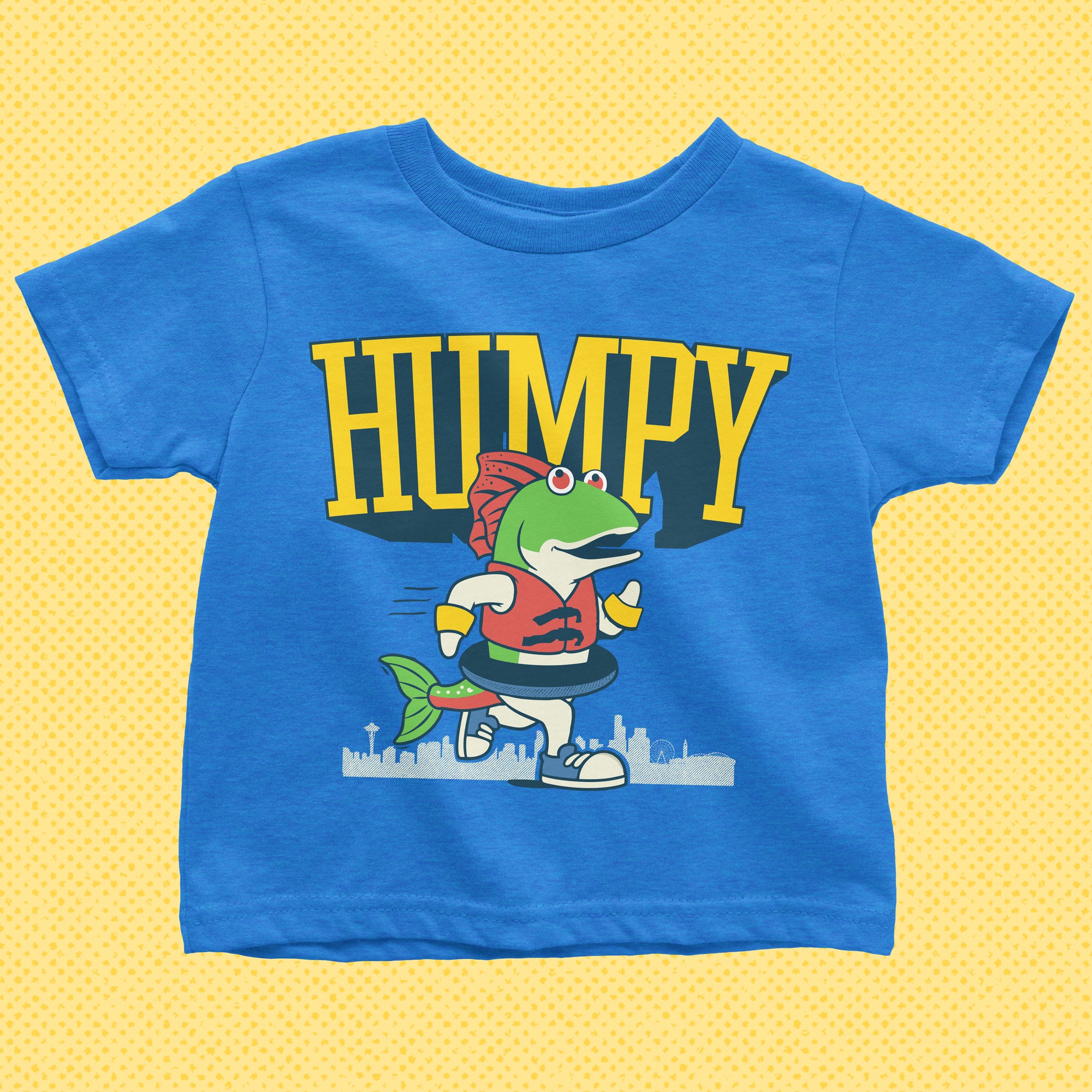 Humpy the Salmon kids tshirt