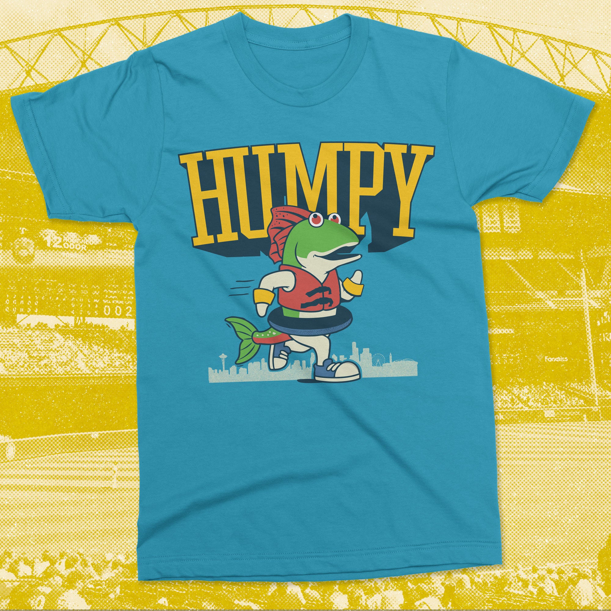Humpy the Salmon tshirt