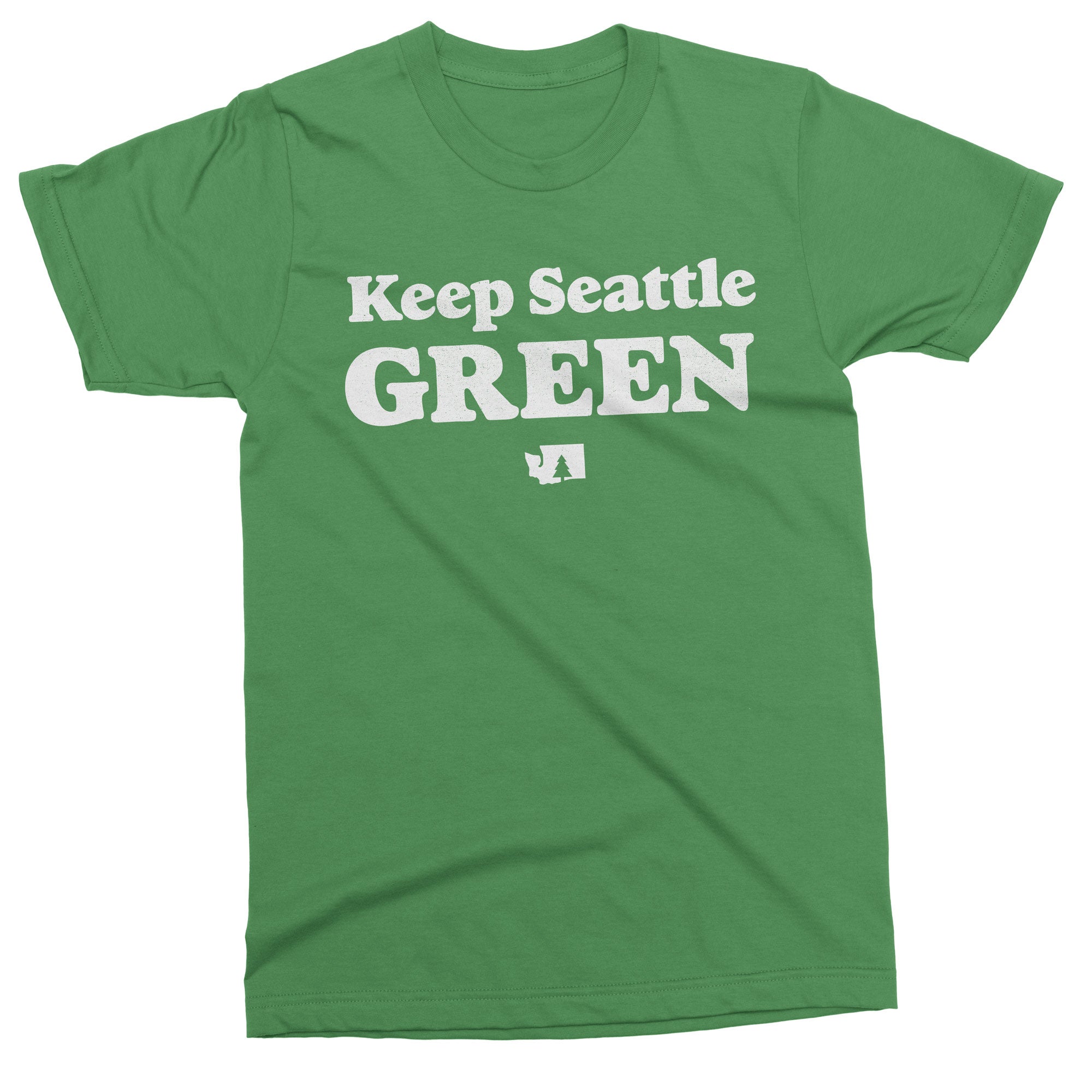 Keep Seattle Green tshirt - Viaduct