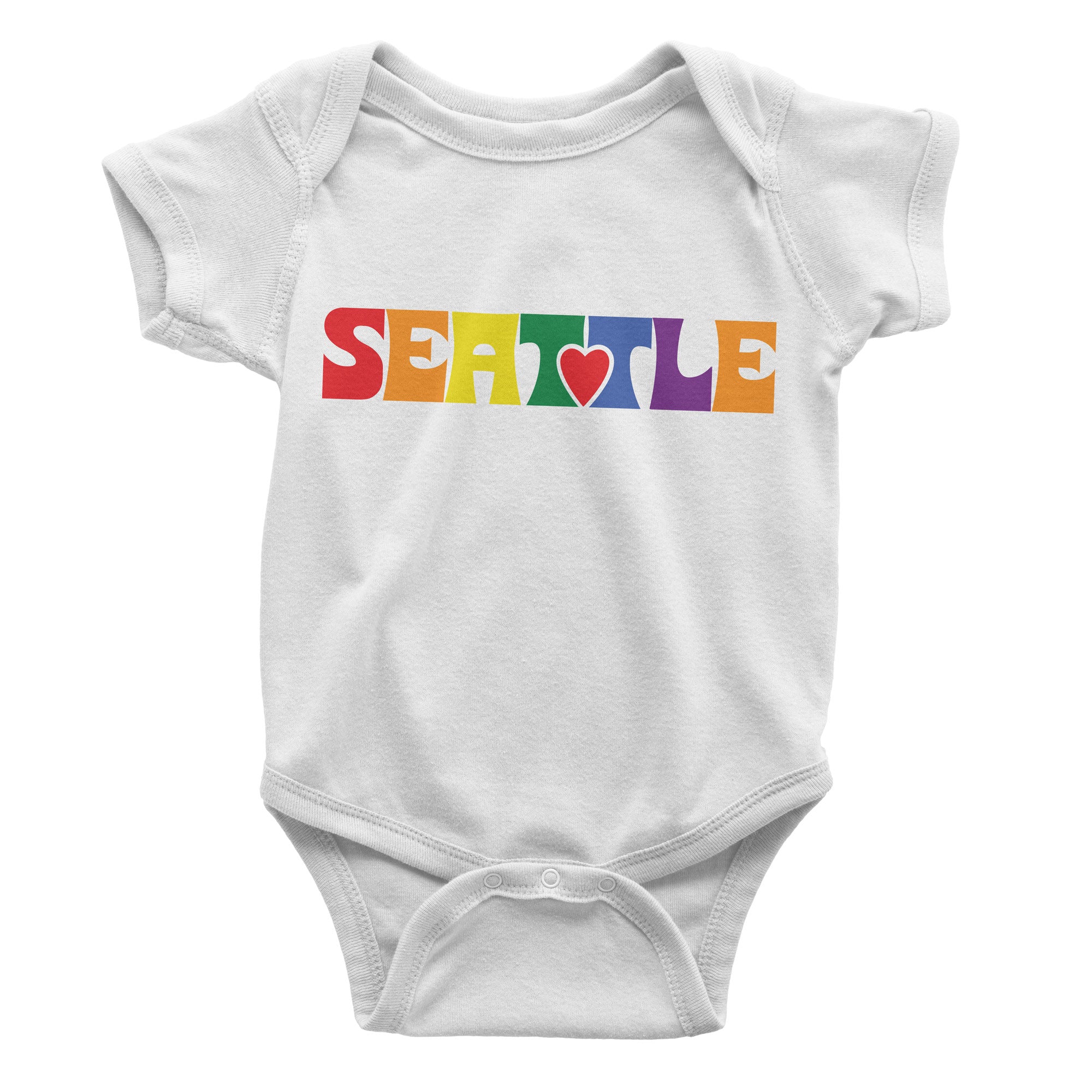 Seattle Has Heart Onesie - Viaduct