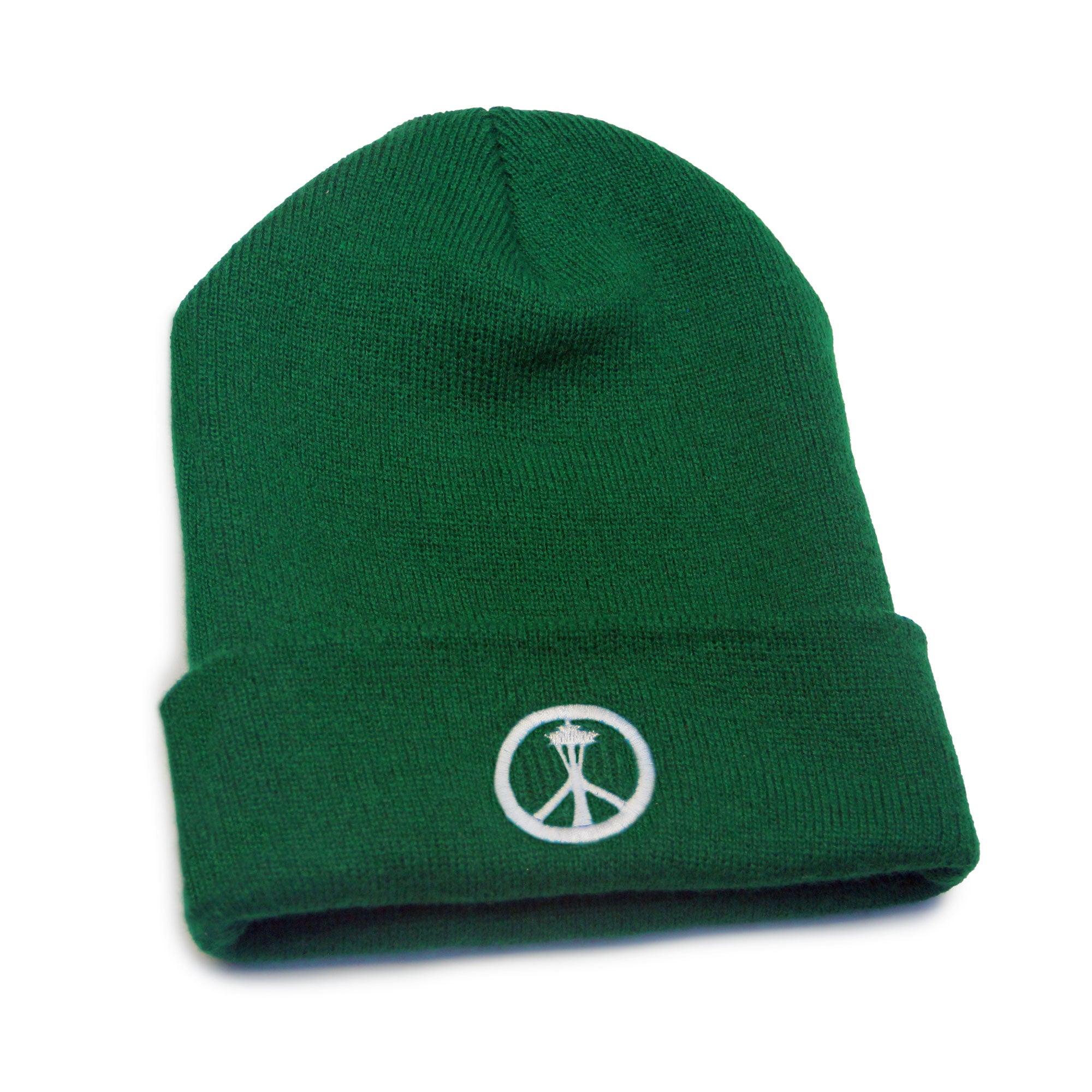 Peace needle beanie - green - Viaduct