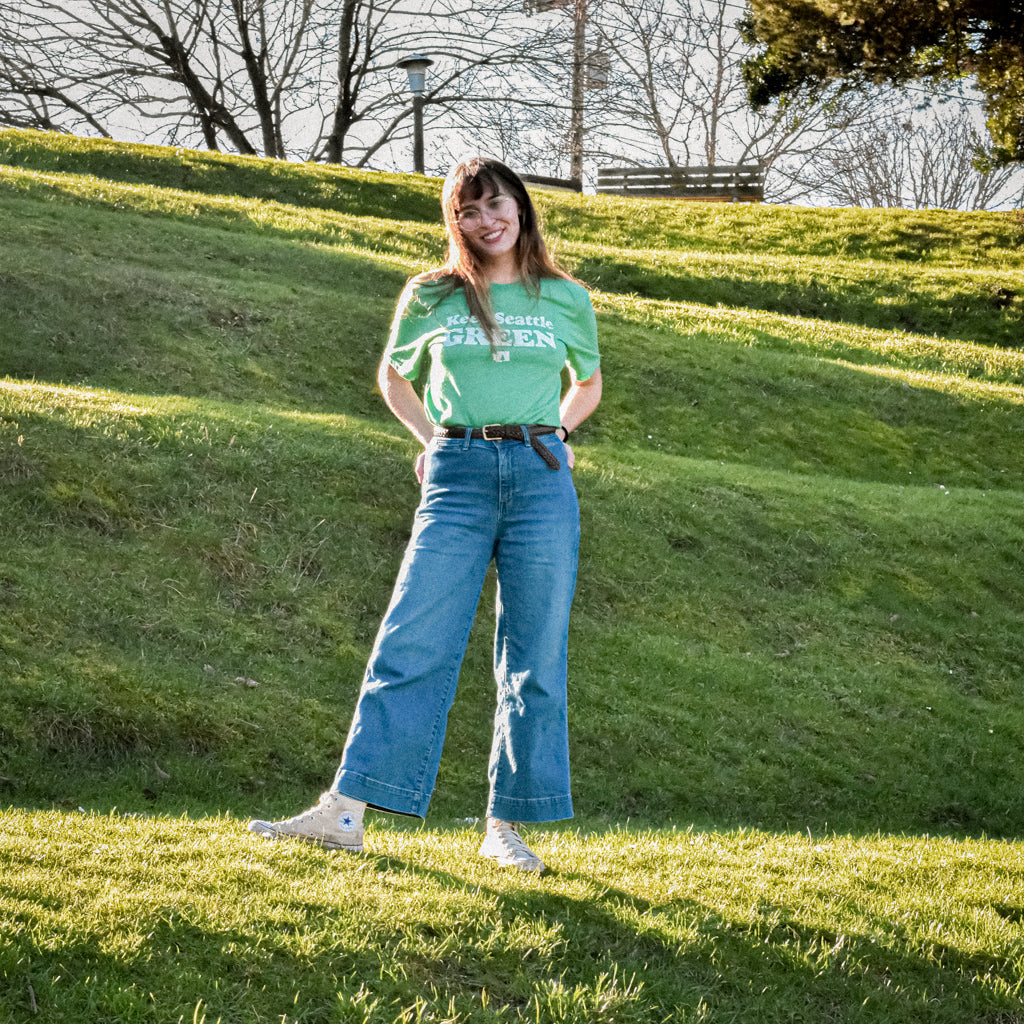 Keep Seattle Green tshirt - Viaduct