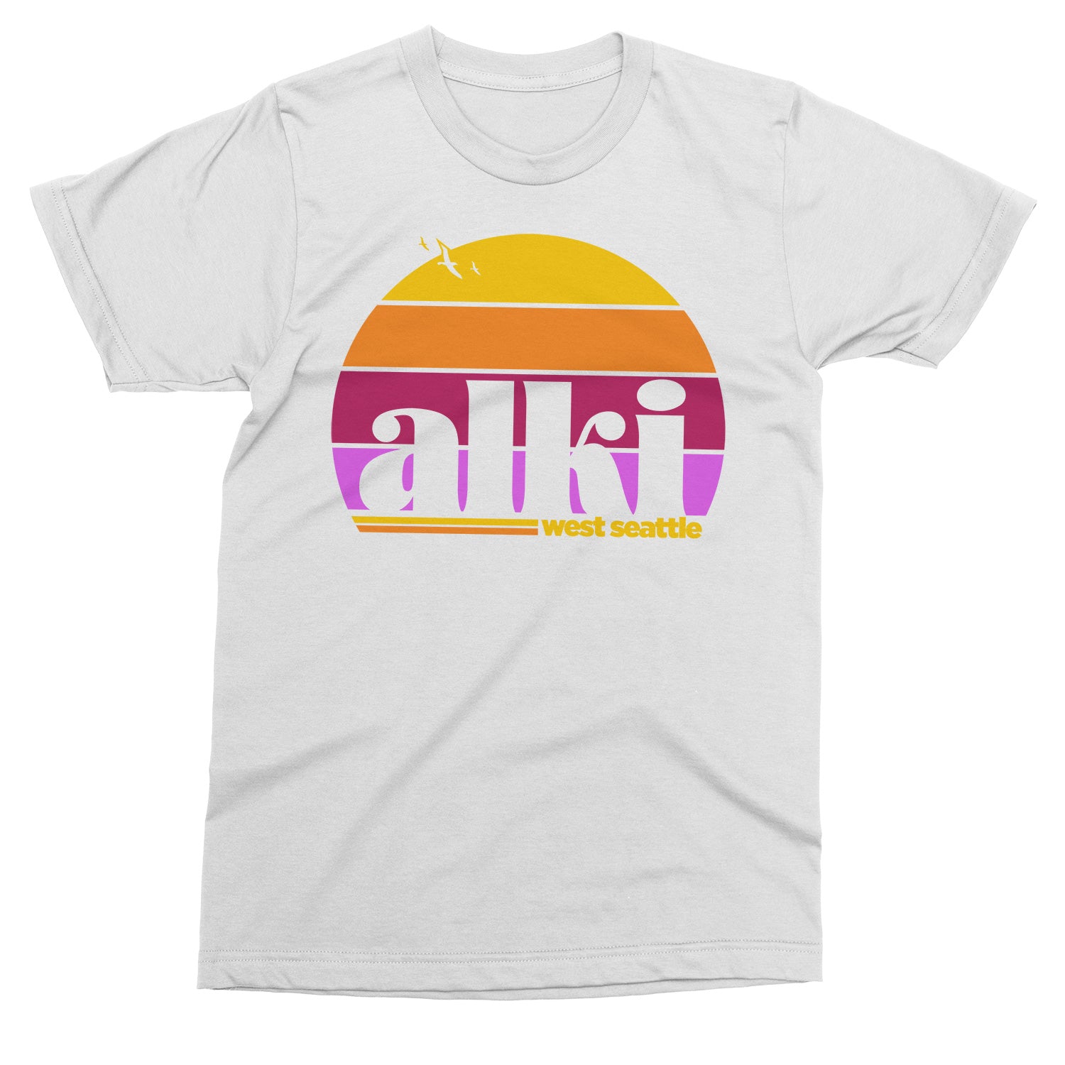 Alki Beach Sunset tshirt - Viaduct