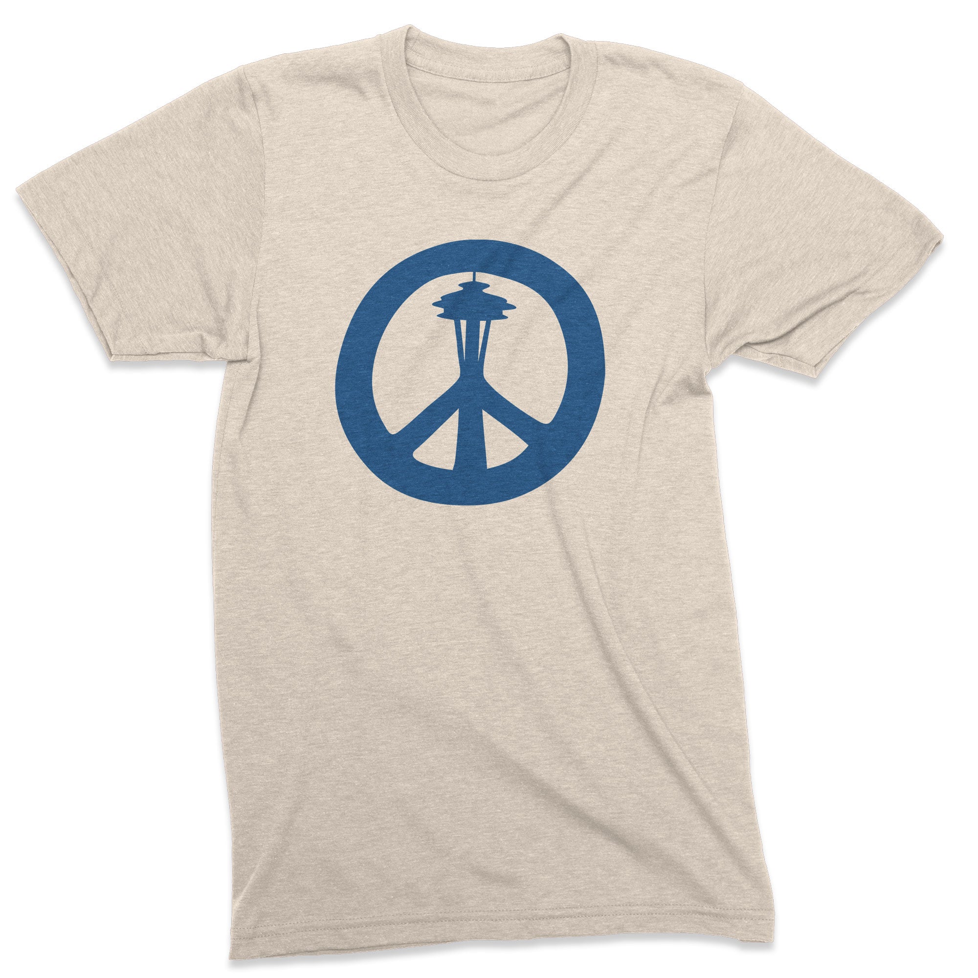 Peace Needle Cream tshirt - Viaduct