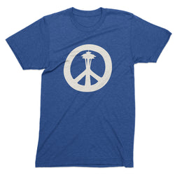 Peace Needle Blue tshirt - Viaduct