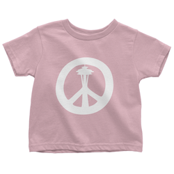 Peace Needle Toddler Tee - pink - Viaduct